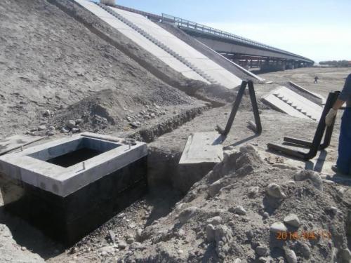 Progress of work of Company "OHL ZS" JSC lot 8 (bridge over the river Ili km 283). June 2016. Progress of work of Company "OHL ZS" JSC lot 8 (bridge over the river Ili km 283). June 2016.