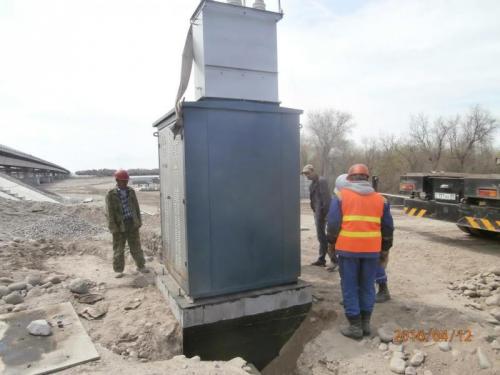 Progress of work of Company "OHL ZS" JSC lot 8 (bridge over the river Ili km 283). June 2016. Progress of work of Company "OHL ZS" JSC lot 8 (bridge over the river Ili km 283). June 2016.