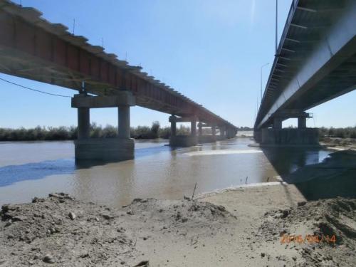 Progress of work of Company "OHL ZS" JSC lot 8 (bridge over the river Ili km 283). June 2016. Progress of work of Company "OHL ZS" JSC lot 8 (bridge over the river Ili km 283). June 2016.