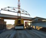 Mantling of beams for bridge span of overpass PK782+73 