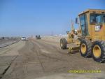 Leveling of upper layer of embankment km 1826