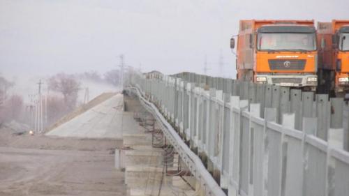 Progress of work of Company "OHL ZS" JSC lot 8 (bridge over the river Ili km 283). December 2015. Progress of work of Company "OHL ZS" JSC lot 8 (bridge over the river Ili km 283). December 2015.