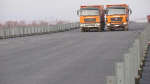 Progress of work of Company "OHL ZS" JSC lot 8 (bridge over the river Ili km 283). December 2015. Progress of work of Company "OHL ZS" JSC lot 8 (bridge over the river Ili km 283). December 2015.