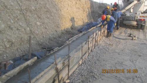 Progress of work of Company "OHL ZS" JSC lot 8 (bridge over the river Ili km 283). December 2015. Progress of work of Company "OHL ZS" JSC lot 8 (bridge over the river Ili km 283). December 2015.