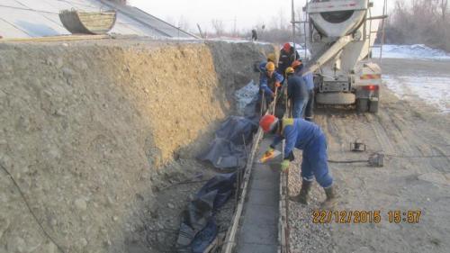 Progress of work of Company "OHL ZS" JSC lot 8 (bridge over the river Ili km 283). December 2015. Progress of work of Company "OHL ZS" JSC lot 8 (bridge over the river Ili km 283). December 2015.