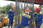 Progress of work of Company "OHL ZS" JSC lot 8 (bridge over the river Ili km 283). August 2014.