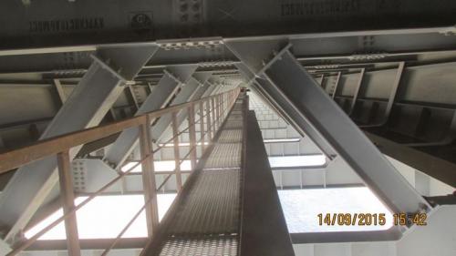 Progress of work of Company "OHL ZS" JSC lot 8 (bridge over the river Ili km 283). September 2015.