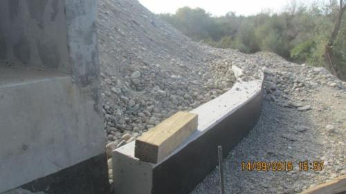Progress of work of Company "OHL ZS" JSC lot 8 (bridge over the river Ili km 283). September 2015.