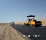 Laying asphalt AKM Tranche 3