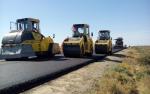 Existing road at section of Akzharma bypass.  Pavement from fine-grained a/c mix type A brand II H=10 sm