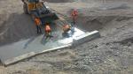 Concreting of culvert inlet watercourse 602+82