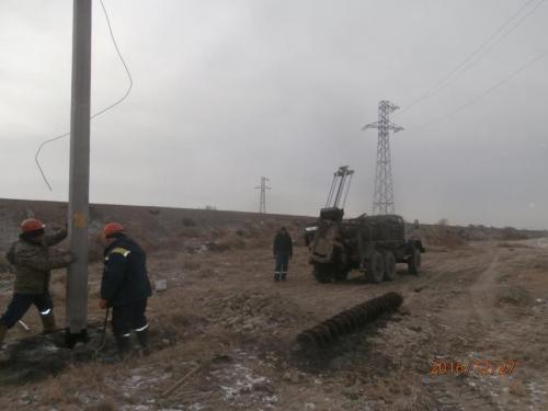 Installation of PTL support 10 kV
