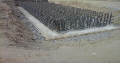 PK 461+30 support # 1, Reinforcement cage of pile cap PK 461+30 support # 1, Reinforcement cage of pile cap