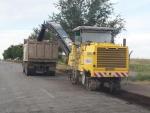 Milling of the existing pavement PK 802