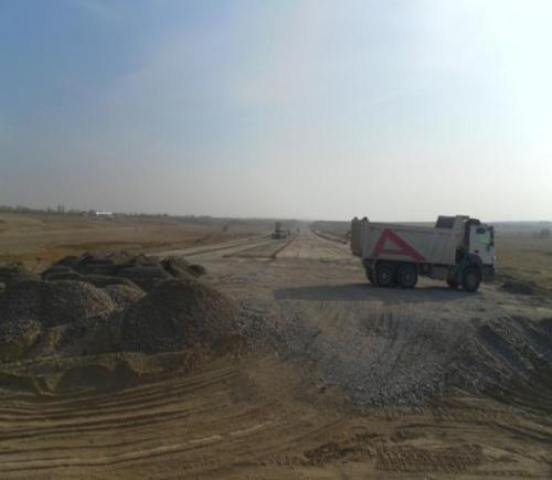 Laying of subbase PK324-320 Laying of subbase PK324-320