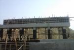 PK 465+62 formwork of back wall, support # 1