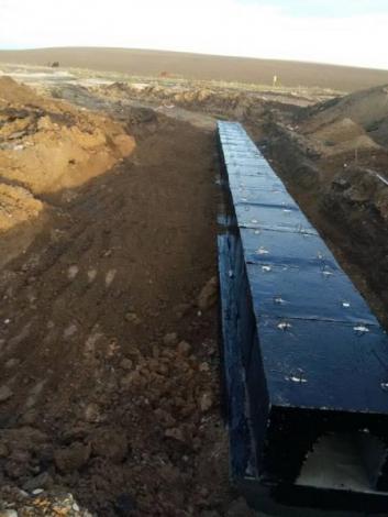 Installation of culverts 0,5 x 0,5 m at ramps Installation of culverts 0,5 x 0,5 m at ramps