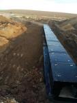Монтаж водопропускных труб 0,5х0,5 м, на съездах