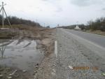 Km 593, PK 394. Subgrade and road pavement works are not executed