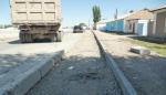 Установка опалубки и бетонирование ребрики тротуара ПК 580+00-584+00