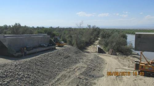 Progress of work of Company "OHL ZS" JSC lot 8 (bridge over the river Ili km 283). August 2015. Progress of work of Company "OHL ZS" JSC lot 8 (bridge over the river Ili km 283). August 2015.