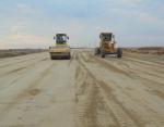 Completion of embankment formation in road SP 78+00-SP 78-80. Contractor JSC "Evrascon"