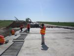 Handrails construction on bridge №7.