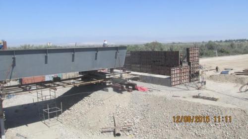 Progress of work of Company "OHL ZS" JSC lot 8 (bridge over the river Ili km 283). August 2015. Progress of work of Company "OHL ZS" JSC lot 8 (bridge over the river Ili km 283). August 2015.