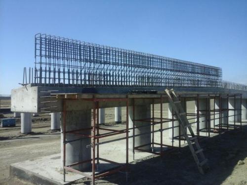 PK 441+22 Reinforcement cage of back wall, support # 4 PK 441+22 Reinforcement cage of back wall, support # 4