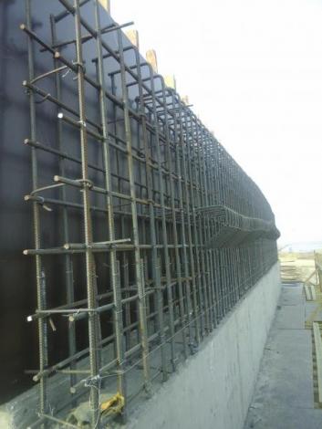 PK 423+16 Reinforcement cage of back wall, support # 2 PK 423+16 Reinforcement cage of back wall, support # 2