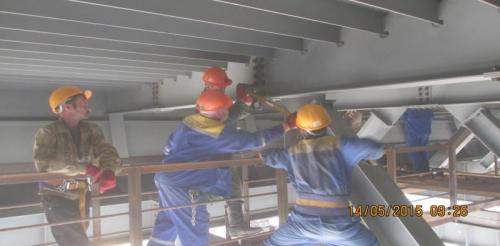 Progress of work of Company "OHL ZS" JSC lot 8 (bridge over the river Ili km 283). June 2015. Progress of work of Company "OHL ZS" JSC lot 8 (bridge over the river Ili km 283). June 2015.