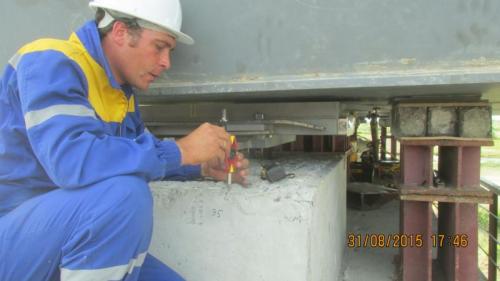 Progress of work of Company "OHL ZS" JSC lot 8 (bridge over the river Ili km 283). August 2015. Progress of work of Company "OHL ZS" JSC lot 8 (bridge over the river Ili km 283). August 2015.