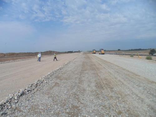 CH 760+00 Construction of base course from SGM CH 760+00 Construction of base course from SGM