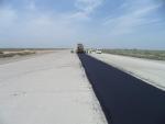 ПК 580+00 Разделительная полоса устройства асфальтного покрытия толщиной 5 см
