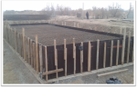 PK 485+73 support  #4 Fabrication formwork on pile cap 