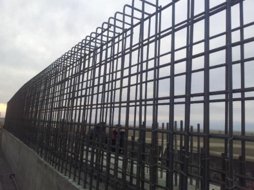 PK 423+16 Reinforcement cage of back wall, support # 5 PK 423+16 Reinforcement cage of back wall, support # 5