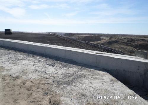 Bridge No.12 PK459+86,38 There is not executed cleaning and strengthening of outlet canal Shirkeyli Bridge No.12 PK459+86,38 There is not executed cleaning and strengthening of outlet canal Shirkeyli