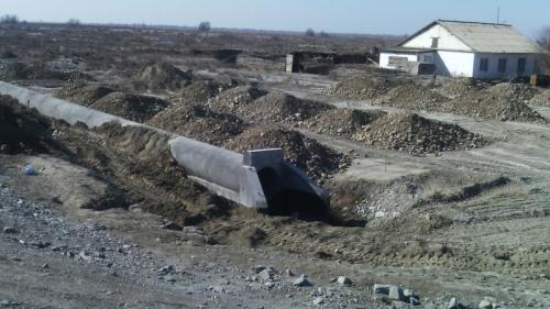 Съезд ПК 135+24 (Лево) . Укрепительный слой по существующему основанию Съезд ПК 135+24 (Лево) . Укрепительный слой по существующему основанию