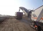 Milling of existing layers of road pavement from PK 925+00 to PK 950+70 (right)