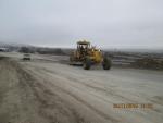 PK 320, km 601. Profiling the existing road (over the new road).   