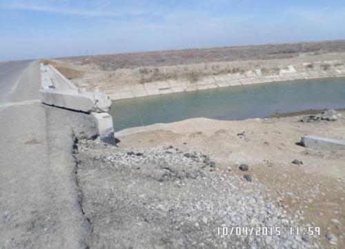 Bridge No.10 PK387+32,485 Outlet is cleaned, strengthening of slopes are not completed Bridge No.10 PK387+32,485 Outlet is cleaned, strengthening of slopes are not completed