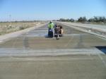 PK 135 Concrete Pavement First Joint Cut