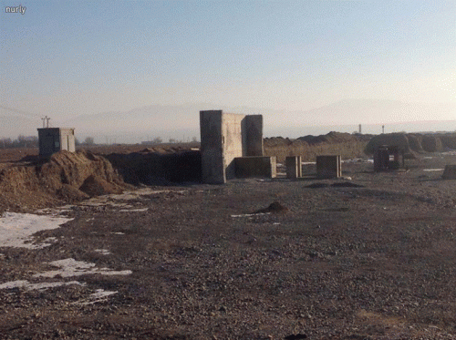 Nurly village – Plant’s area. Walls for Crushing Plant Nurly village – Plant’s area. Walls for Crushing Plant