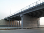 Repaired centre column at interchange Km 420