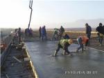 Overpass PK3+25, Pouring concrete for Slab Deck