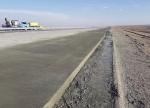 Concrete widening of acceleration lane of the rest area at pk 544+00 RHS